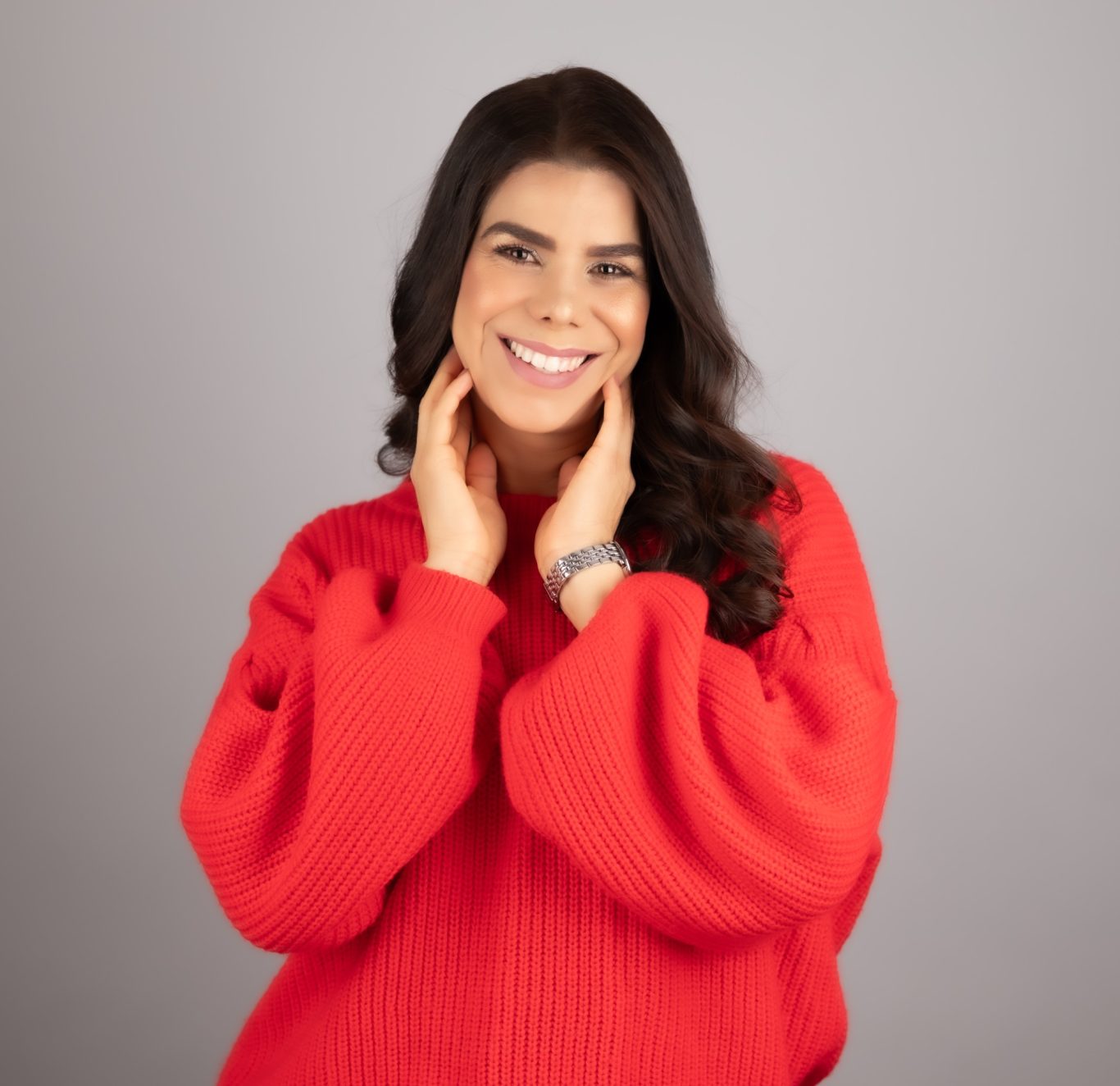 Girl smiling at camera